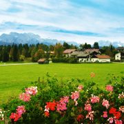 Ferienwohnung in Krün, Karwendel, Zugspitzblick 5 ***** Sterne, Ausblick