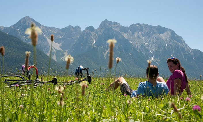 Blick in das Karwendelgebirge